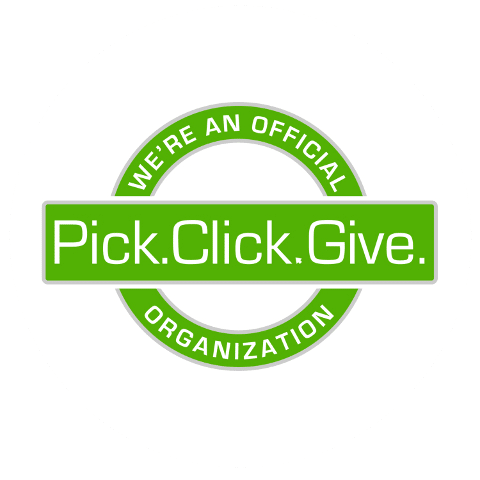 Pick.Click.Give Official seal of the organization